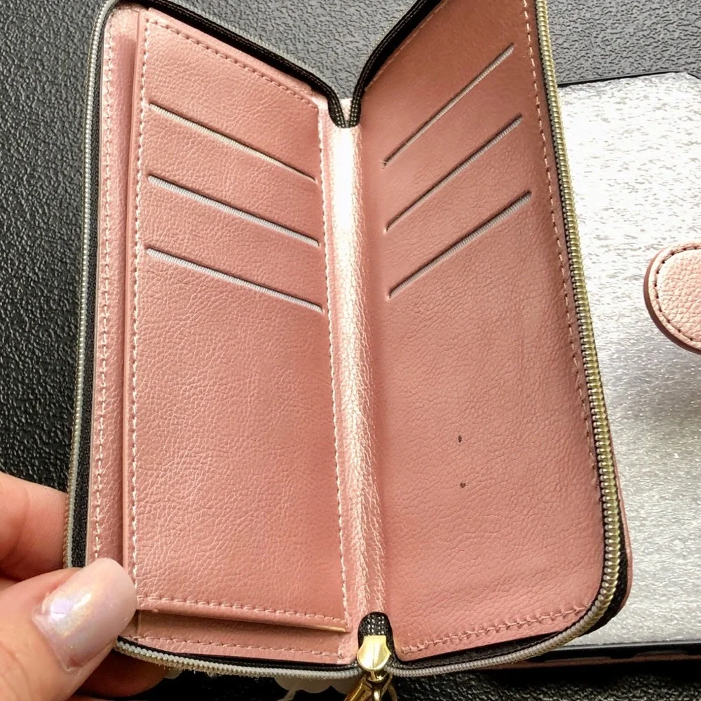 Pink Phone Case with Wristlet Strap